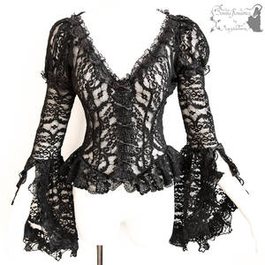 top black lace, victorian inspired goth gothic