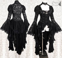 Black Robe lace waistcoat, Somnia Romantica