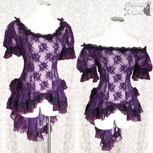 Victorian inspired purple lace top,SomniaRomantica