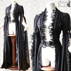Overdress black gothic open front Somnia Romantica