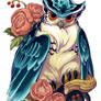 irezumi design: owl 002-001: PRINTS