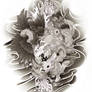 irezumi design: arm+hand 007-001