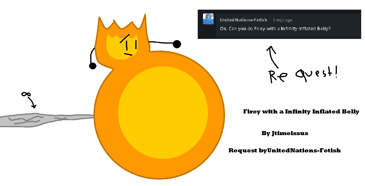 Deviant Infinity Inflation Firey with a Infinity Inflated Belly by Jtimeissus on DeviantArt