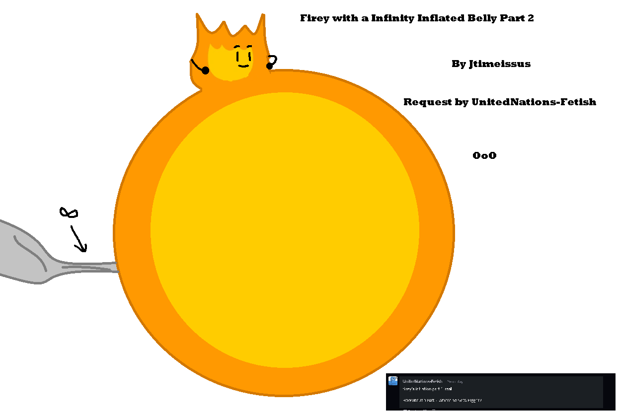 Firey with a Infinity Inflated Belly Part 2 by Jtimeissus on DeviantArt