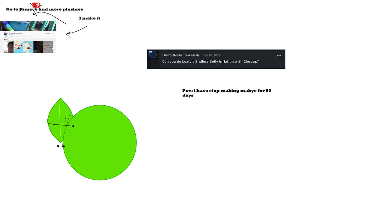 Leafy's Endless Belly Inflation + Close up by Jtimeissus on DeviantArt