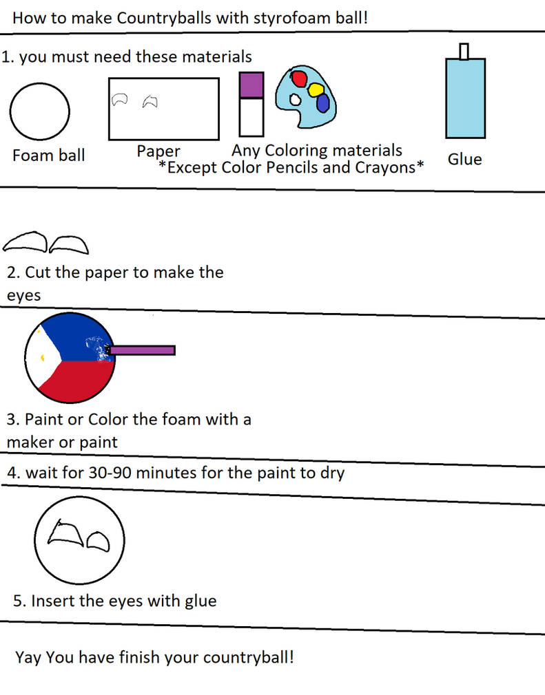 Countryballs Origami How to make Countryballs with styrofoamball! by Jtimeissus on DeviantArt