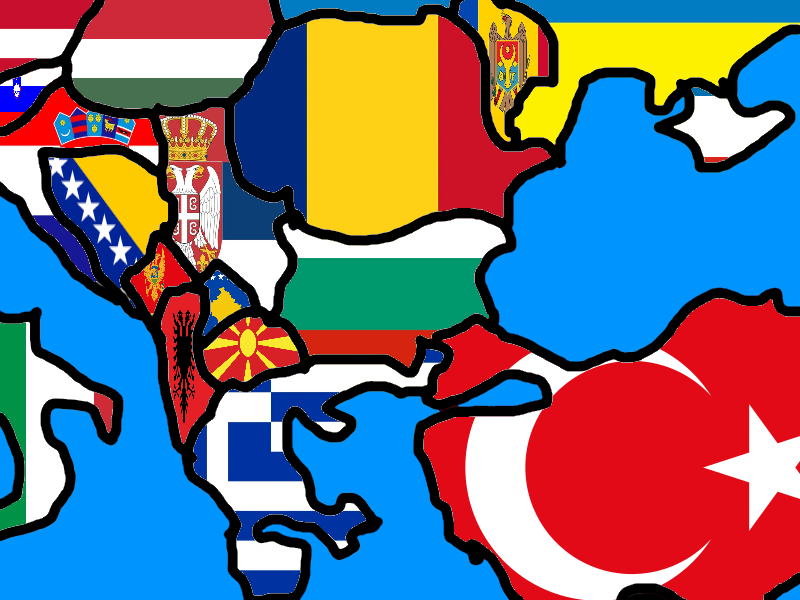 Flag map of the Balkans by Jtimeissus on DeviantArt