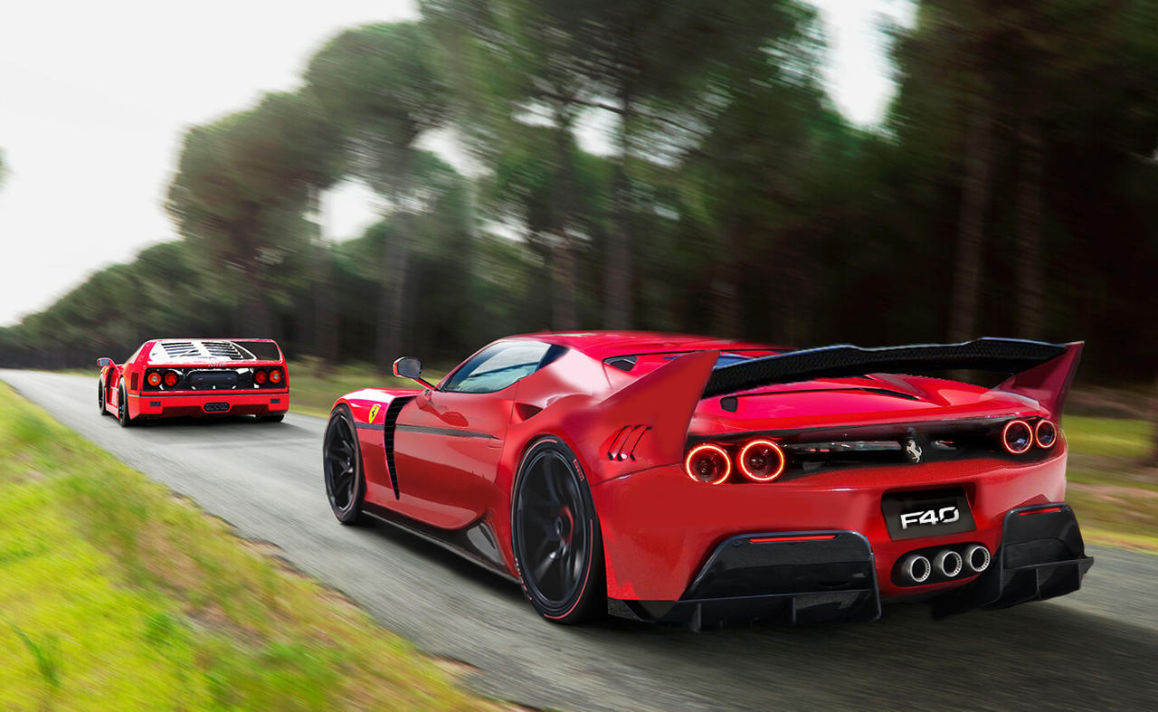 F40 Rear 2023 by jhonconnor on DeviantArt