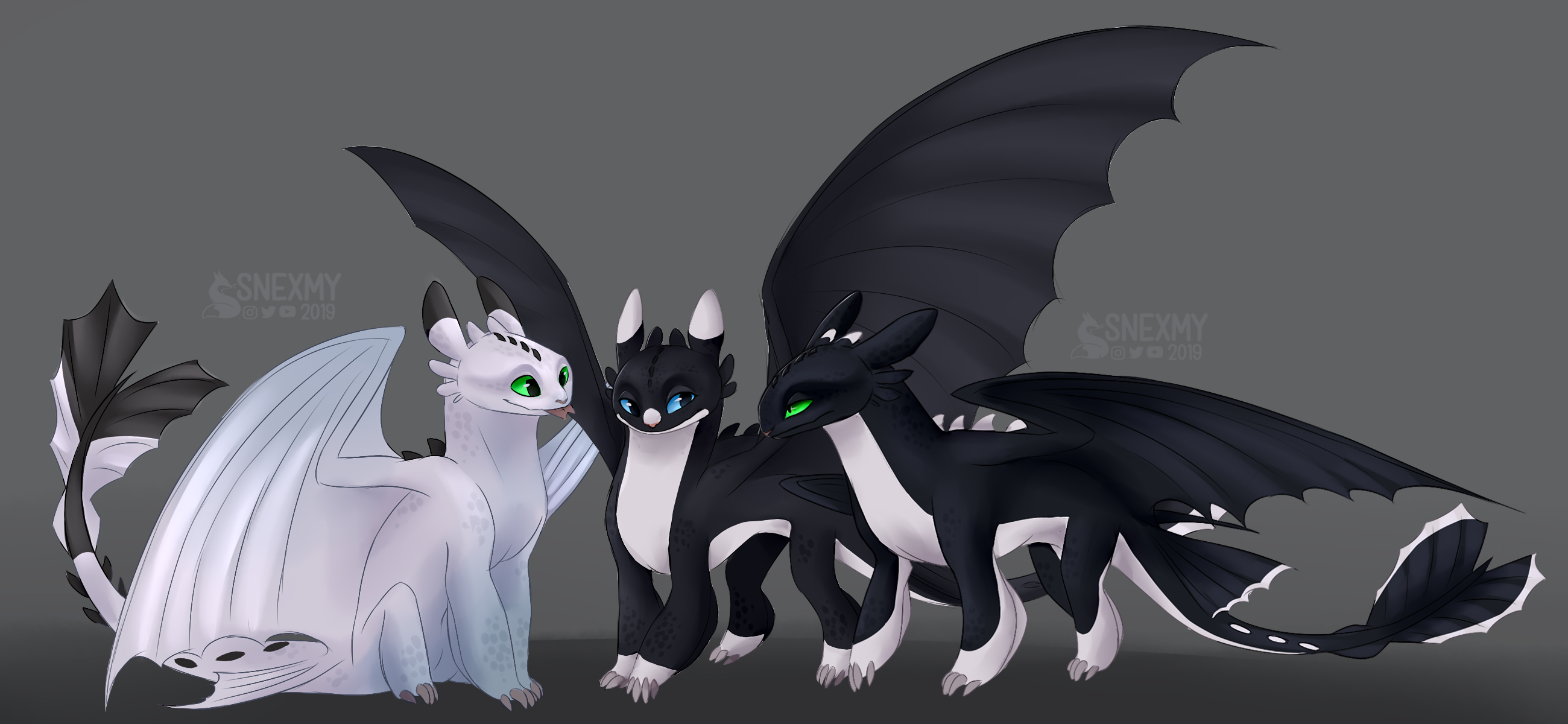 Night Lights Children Of Toothless Adults Httyd By Snexmy On Deviantart