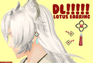 [MMD] Lotus Earrings - DL