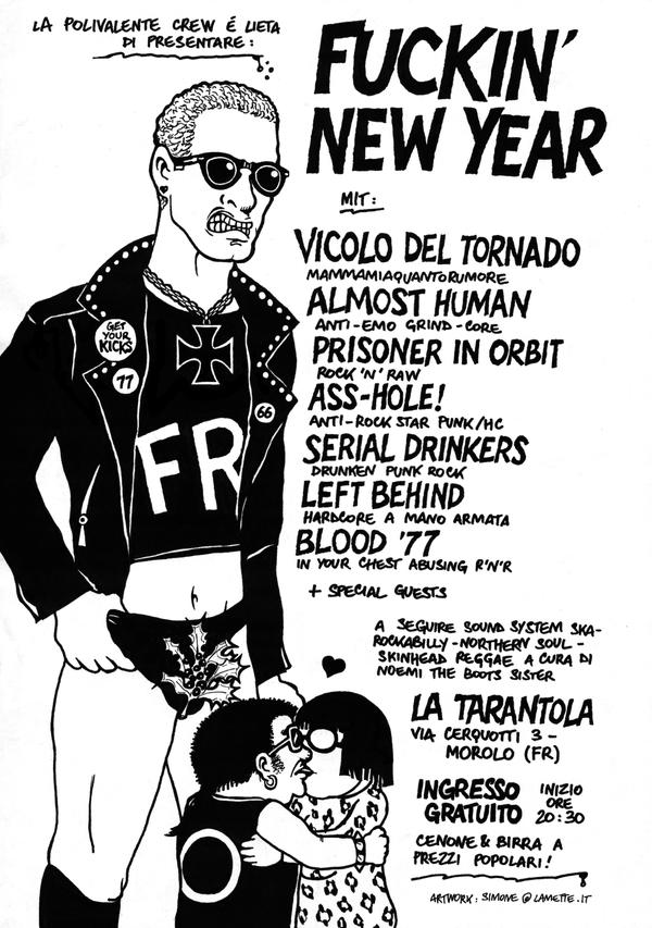 Flyer Fucking New Year - 2007