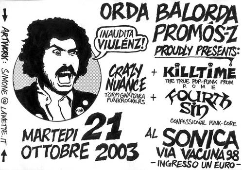 Flyer Inaudita Viulenz - 2003