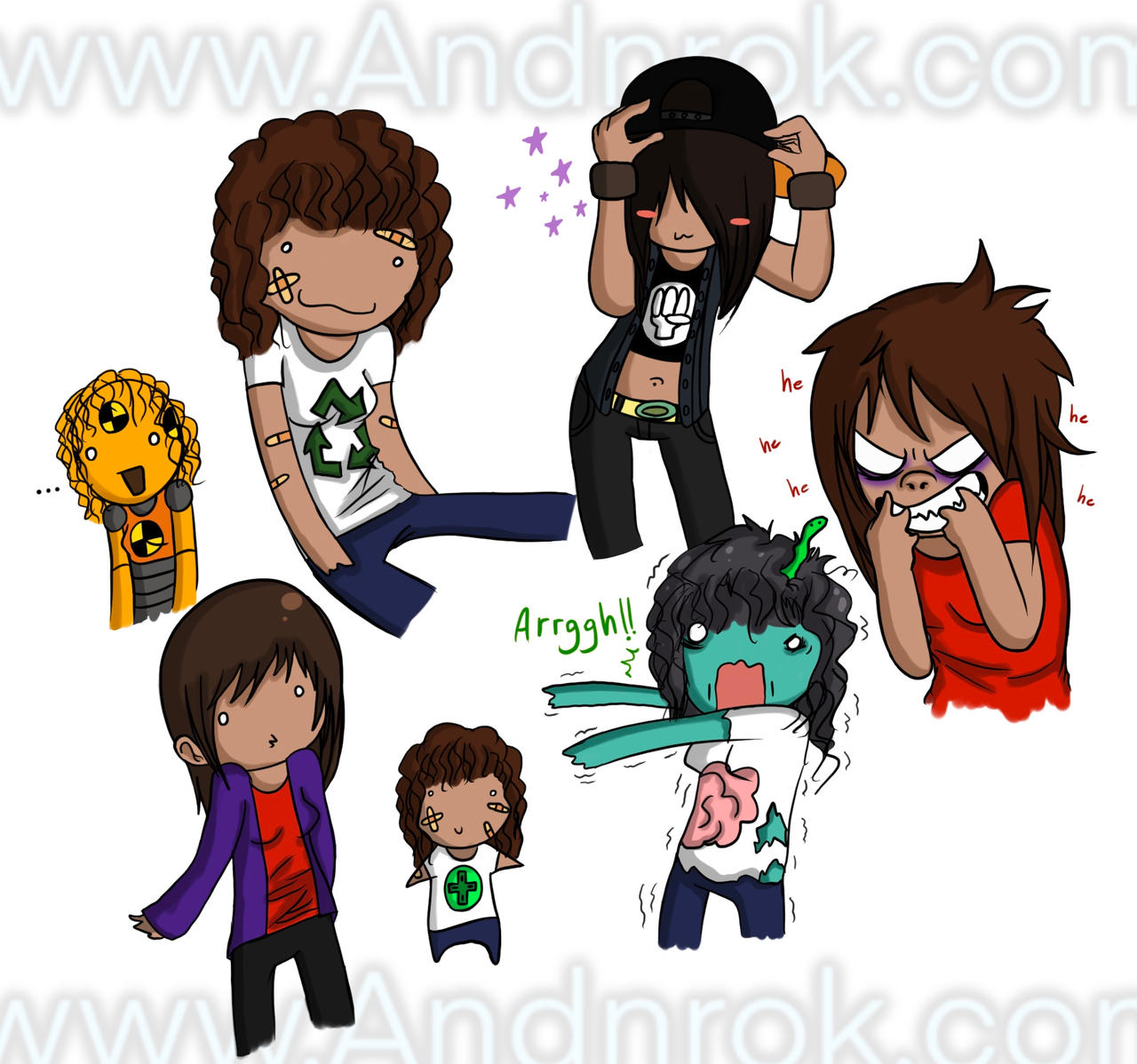 Me as Falling Fred Characters! :D by Andnrok on DeviantArt