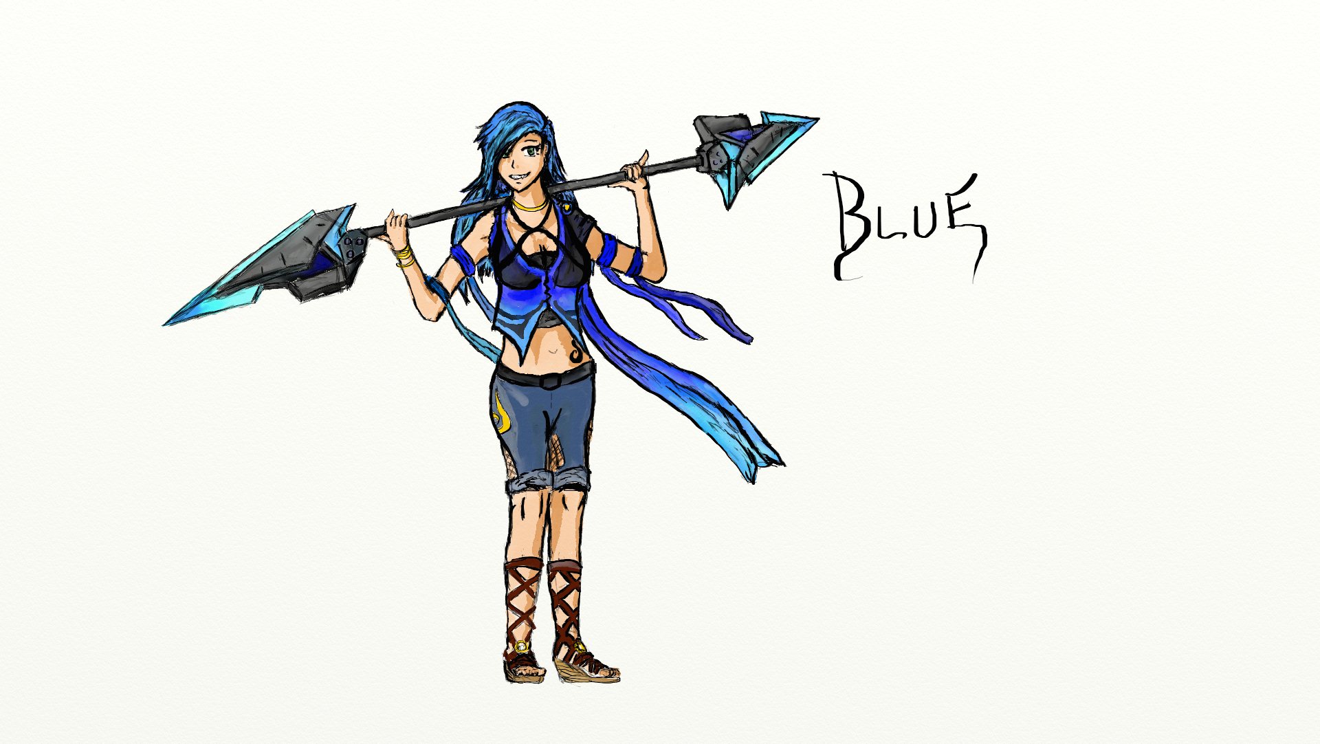 RWBY: Azure 'Blue' - Character Concept (RAVE)