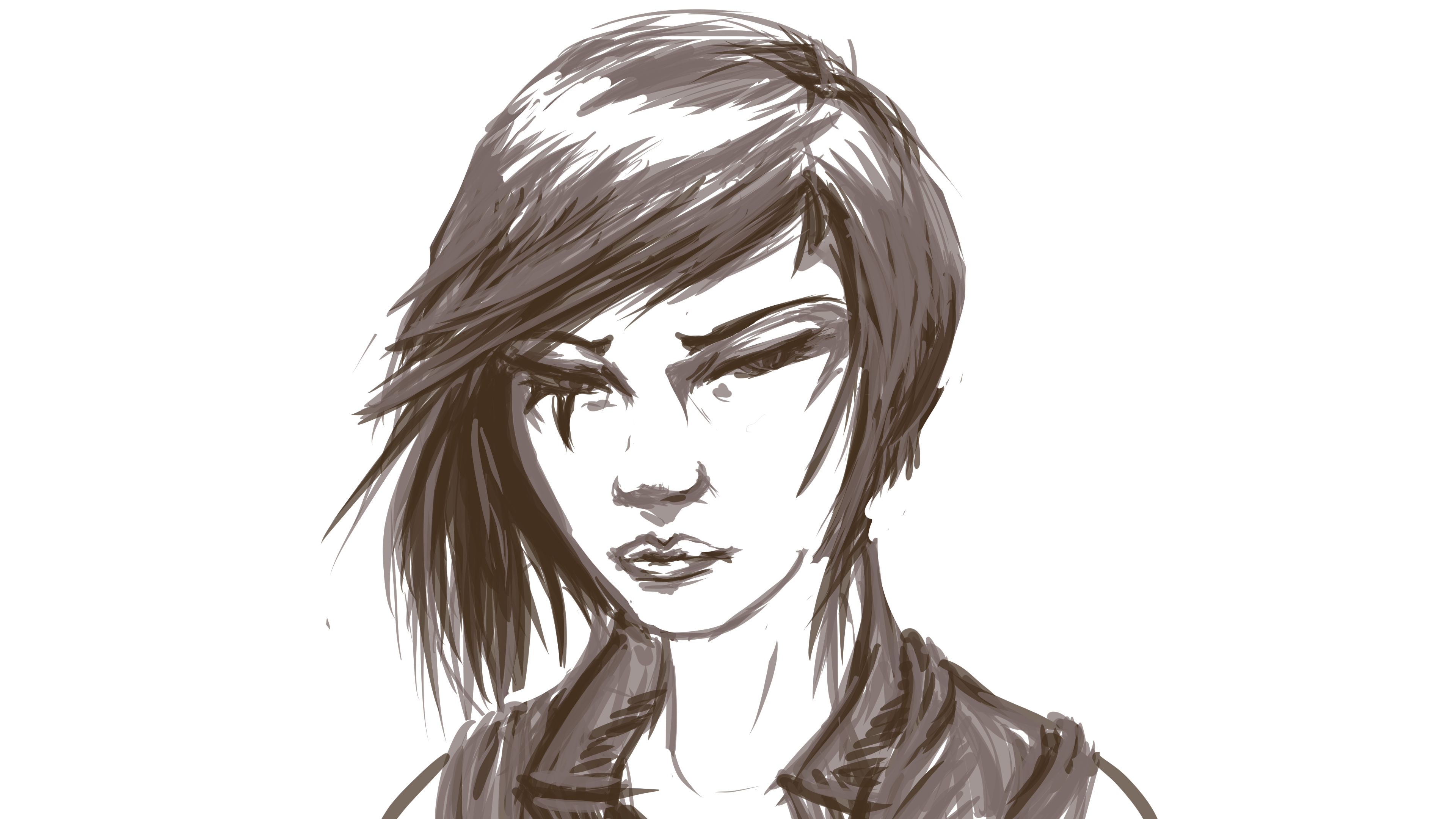 Faith- Mirrors Edge sketch/painting