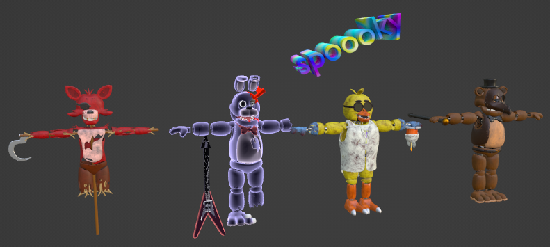 PROJECT FNaF / FNaF 3 Pack Blender 3.6 Port (Link is in the