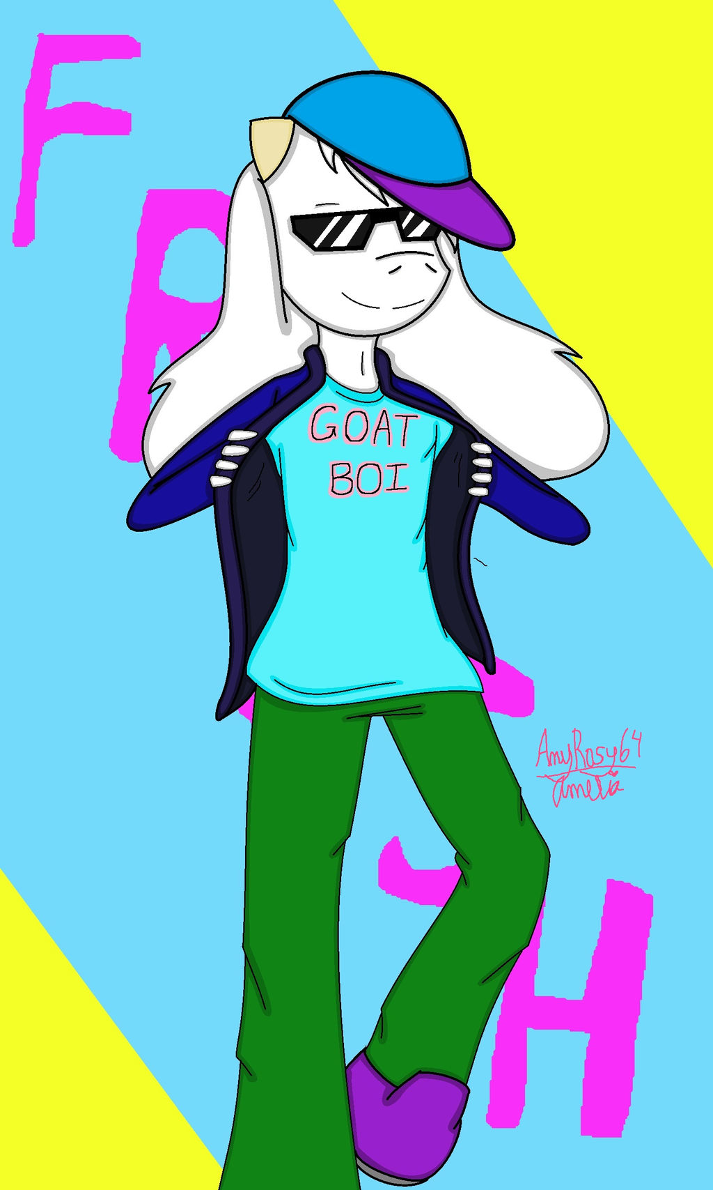 Underfresh Asriel by amyrosy64 on DeviantArt