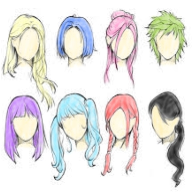 Basic anime hair by ShadowNeko23 on DeviantArt