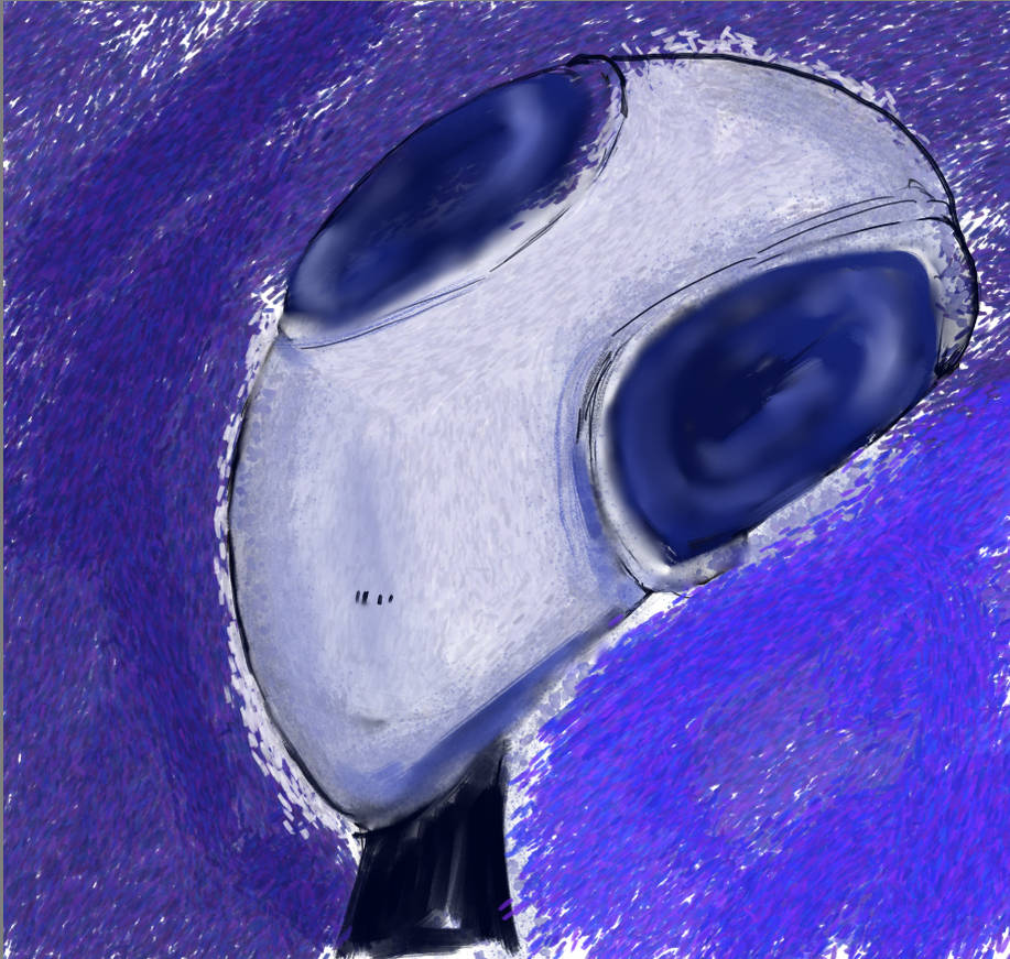 Blue Alien by GrayAlienArt on DeviantArt