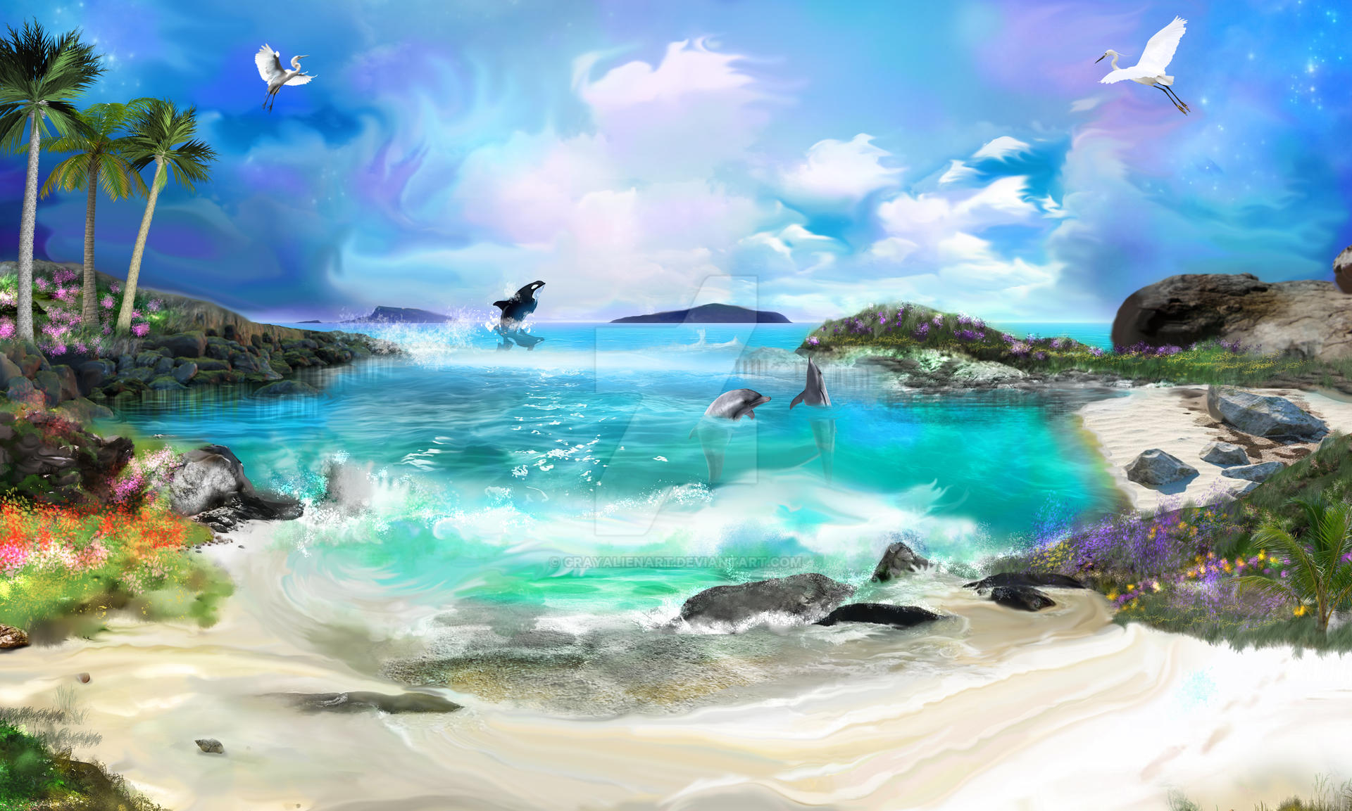 Lagoon of Serenity by GrayAlienArt on DeviantArt