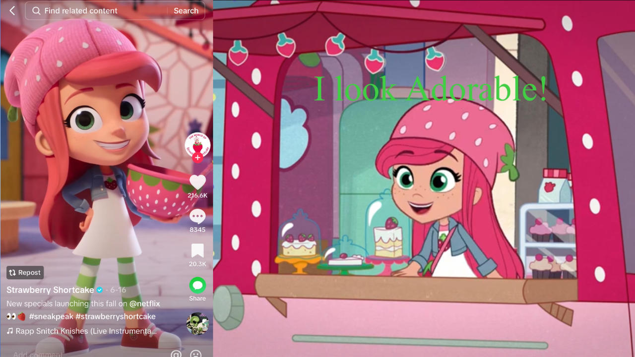 Robbery Shortcake 2D Strawberry Shortcake reacts to 3D version by Taikoshrimp on DeviantArt