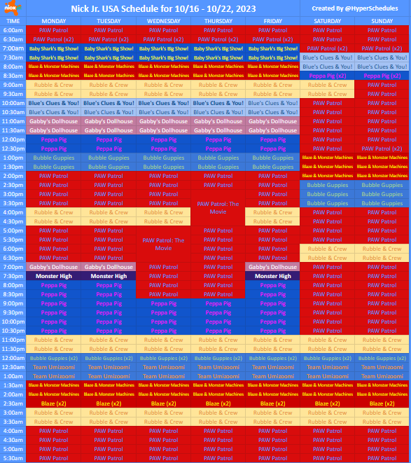 The Nick Jr Schedule For This Week By Taikoshrimp On DeviantArt the-nick-jr-schedule-for-this-week-by-taikoshrimp-on-deviantart