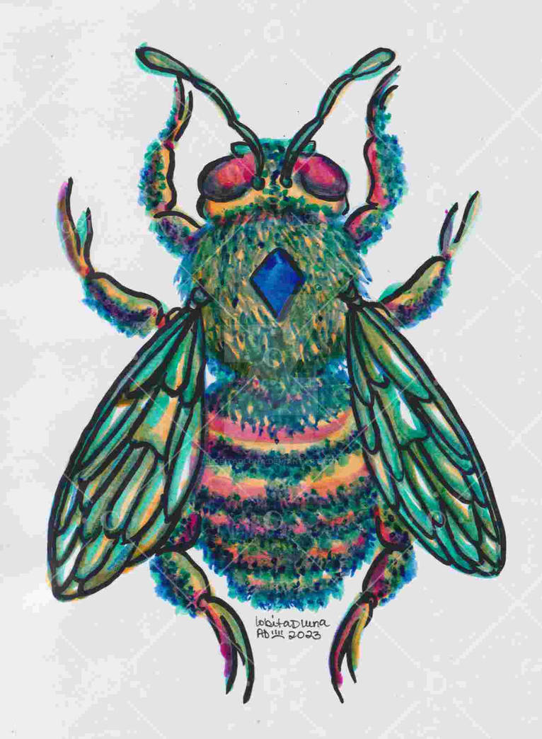 Bee Deviantart Style Bee by LobitaDLuna on DeviantArt