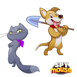 SPY Mouse - Character Art - Kiska and Digger