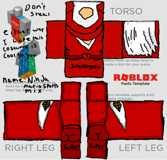 My roblox pants template by iicookiedough on DeviantArt