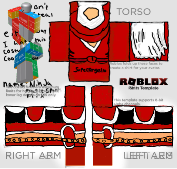 ROBLOX Red Shirt Template by Ann510287 on DeviantArt