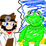 Dr Mario tells Kermit good news 