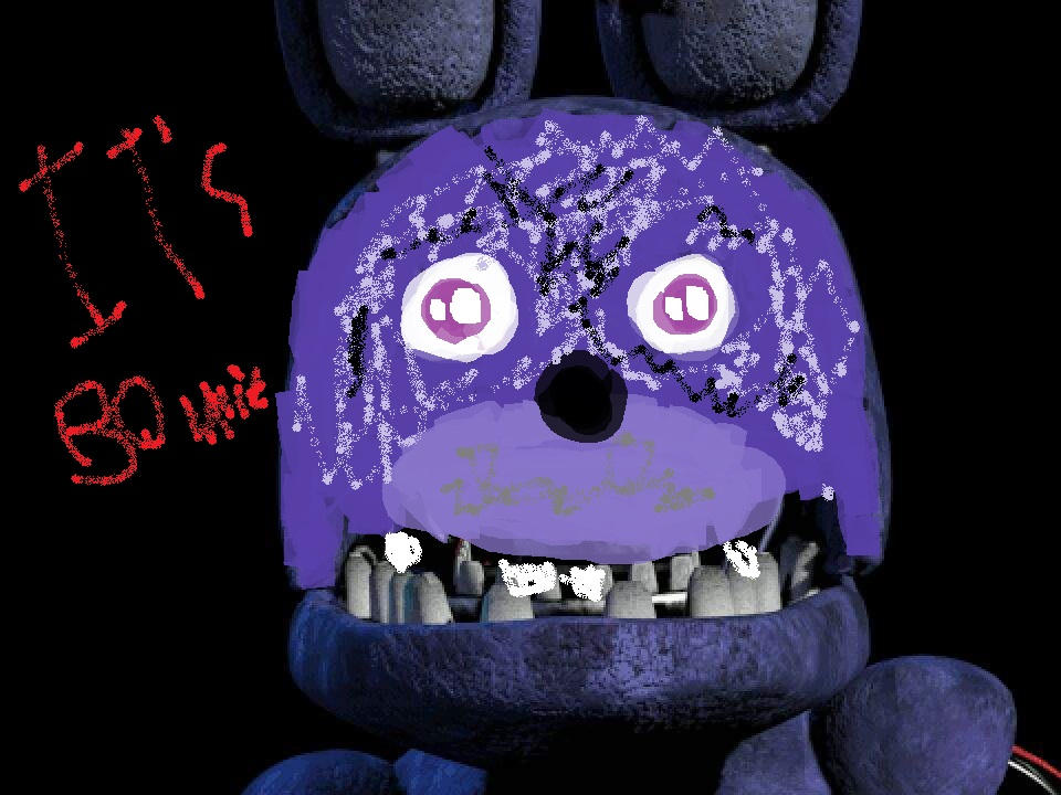 Withered bonnie from fnaf 2 in teen titans go!