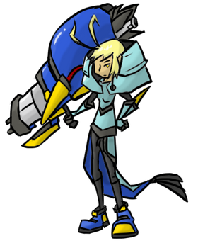 L4z0r Claw - a Clawitzer Gijinka