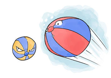 Alola Voltorb and Electrode