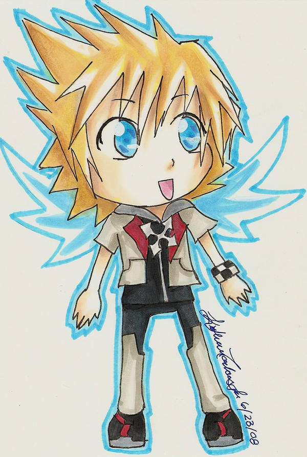 Chibi Roxas by HinotaiChan on DeviantArt