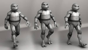 TMNT - Michelangelo - 1990 Movie version - 3D WIP