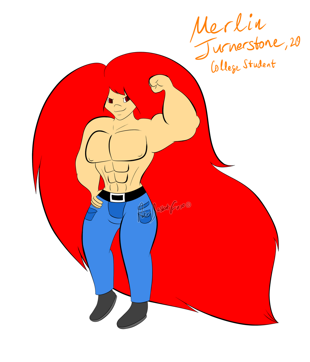 Buff Merlin Merlin Turnerstone_shirtless by PeterBasketFox on DeviantArt