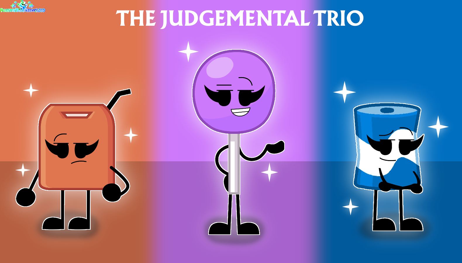 Judgemental Color The Judgemental Trio (Fan-art) by PaletteTheGreeny2010 on DeviantArt