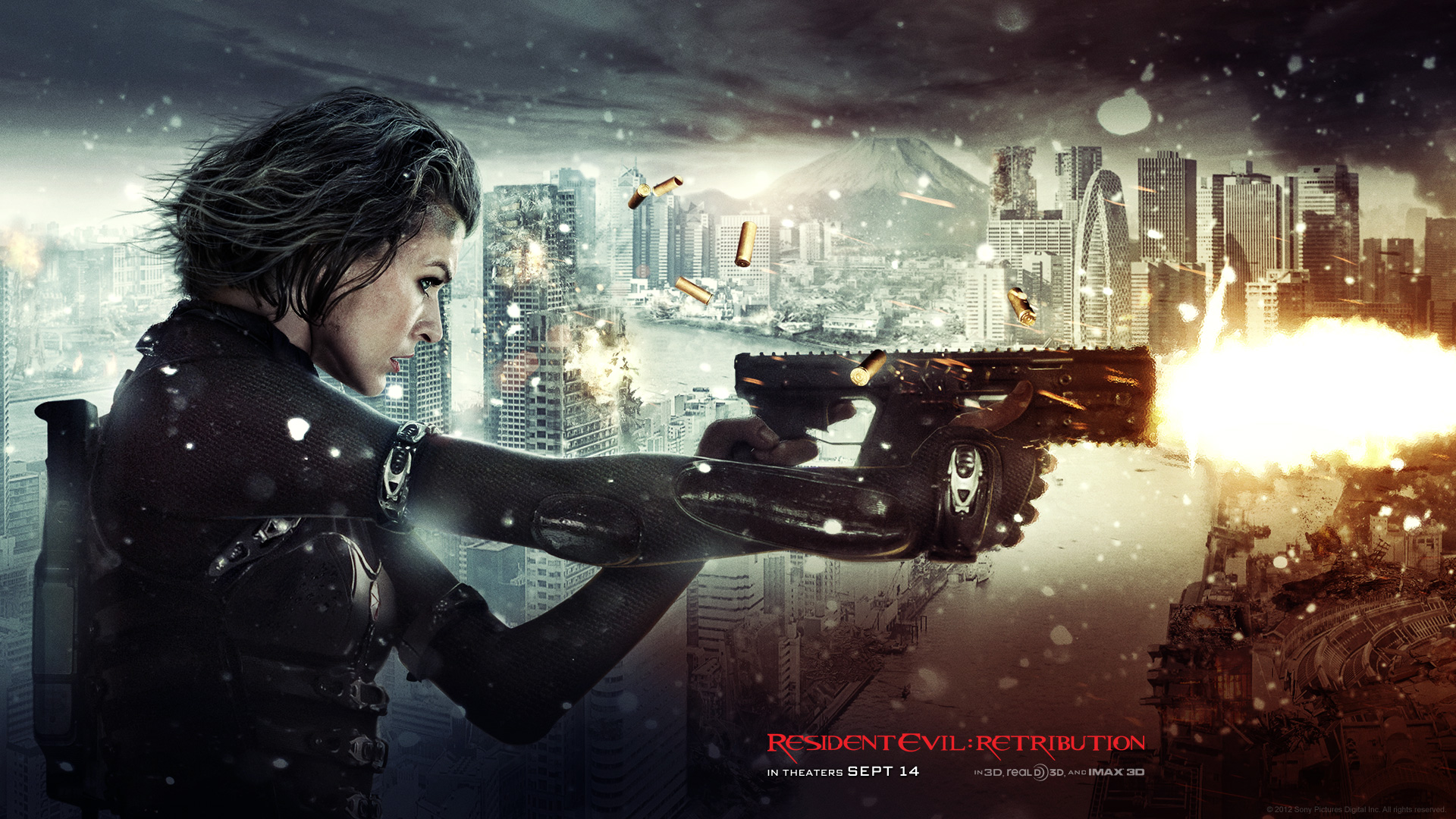 milla jovovich resident evil retribution wallpaper