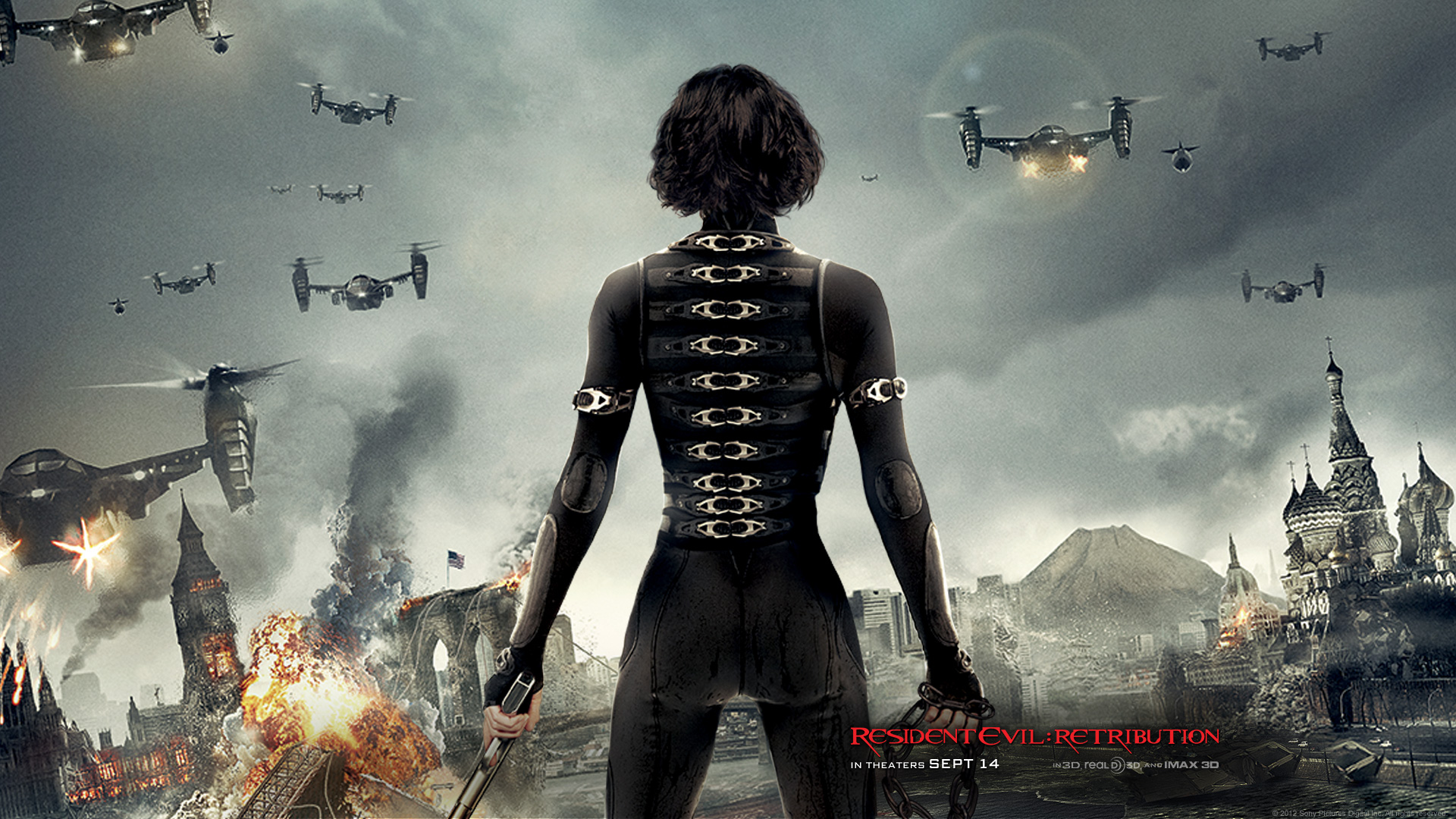 milla jovovich resident evil retribution wallpaper