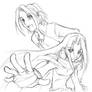 Shaman King Yoh and Hao Sketch