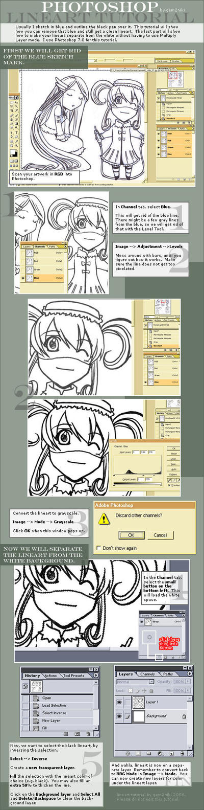 Lineart Tutorial by gem2niki