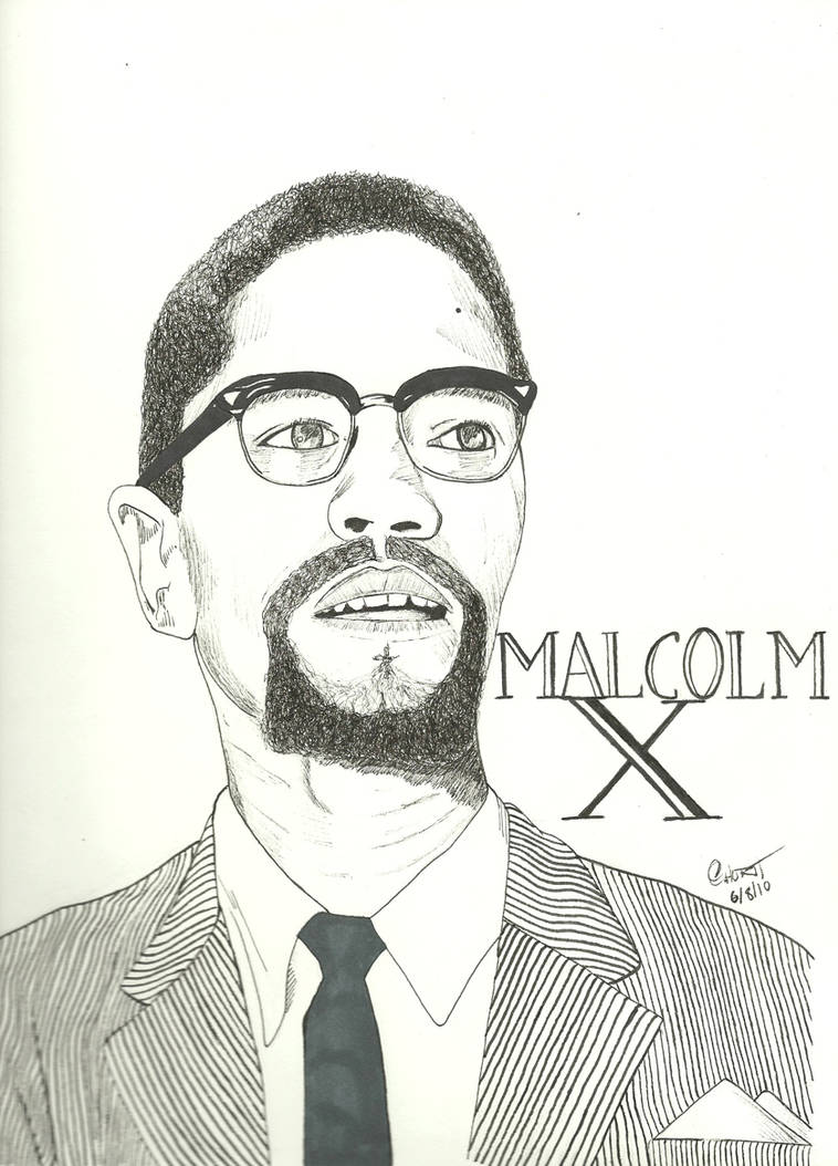 Malcolm X Portrait by chris115 on DeviantArt