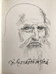 Supposed self-portrait of Da Vinci