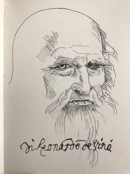 Supposed self-portrait of Da Vinci