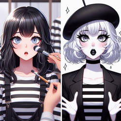 Mime makeup 85