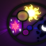 Twilight, Luna and Celestia Cutie Mark Wallpaper