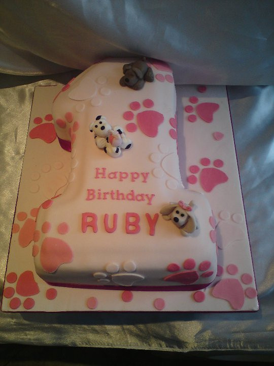 Puppy 1st Birthday cake