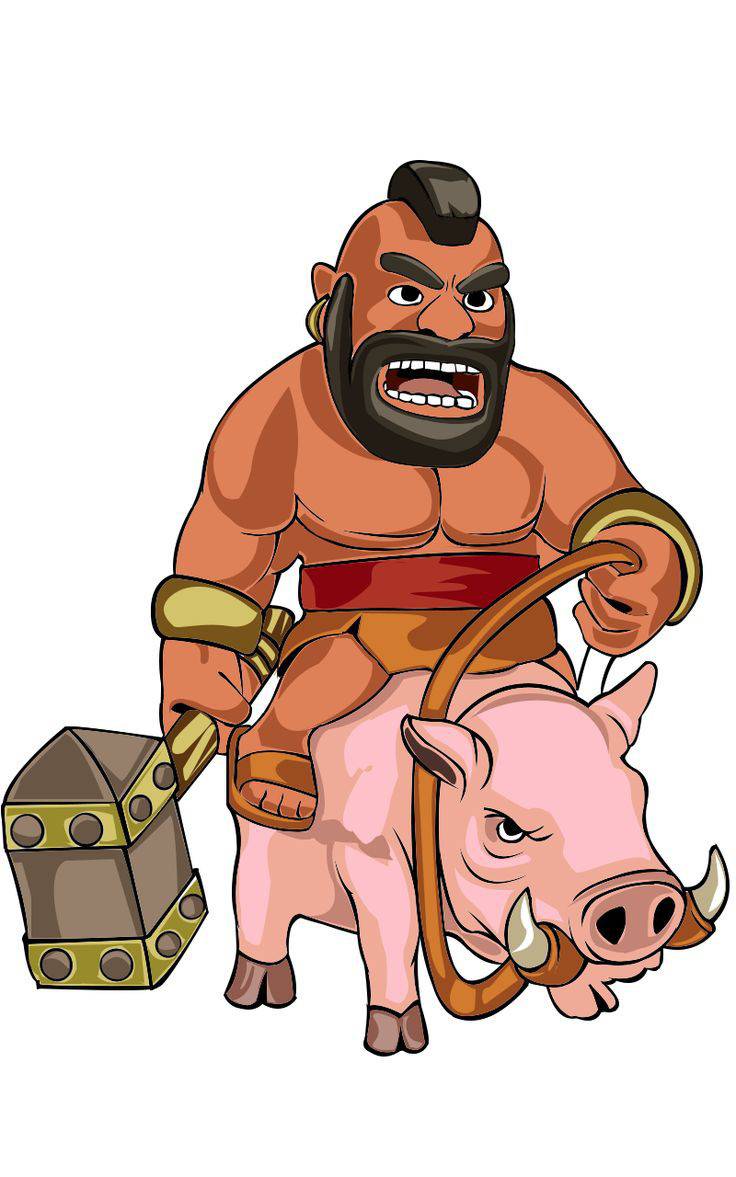 Hog Rider Riding A Duck Hog rider , by ZZoltan72 on DeviantArt
