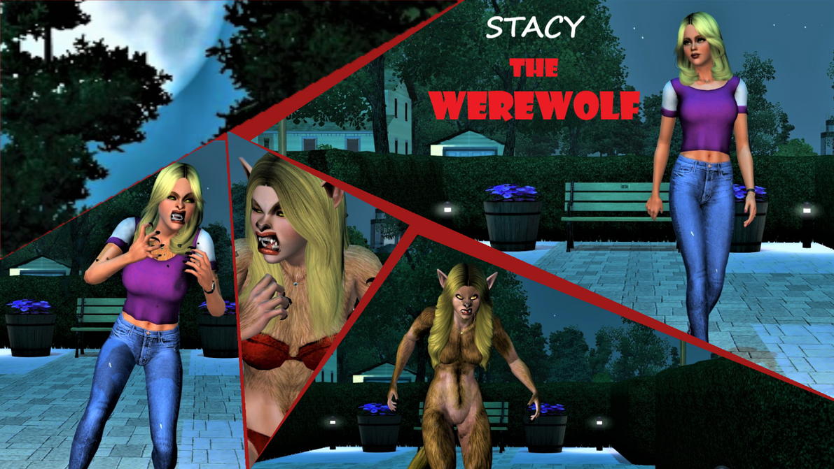 Stacy The Werewolf Transformation Collage